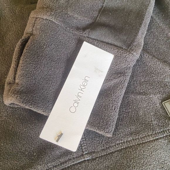 Calvin Klein Performance Women's Fleece Mock-Neck Sweatshirt Black-Large - Picture 4 of 6